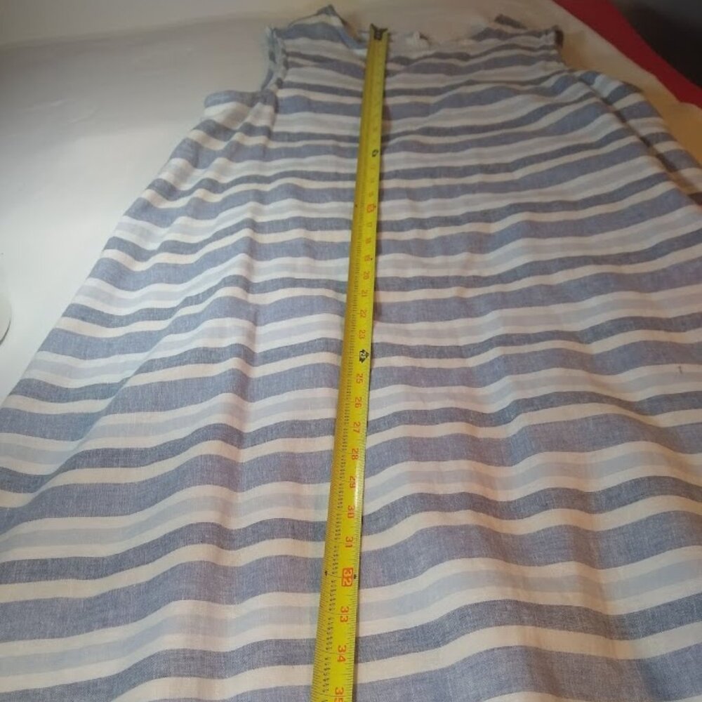 BeachLunchLounge Collection L  A-line striped dress pastel white/light blue - Picture 8 of 13